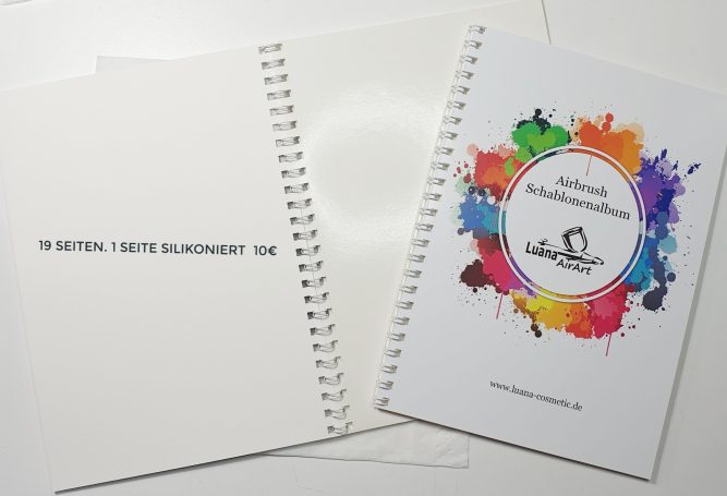 Airbrush Schablonenbuch - Kreative Nailart Designs für Profis und Anfänger. Sichere, staubfreie Aufbewahrung deiner Schablonen.